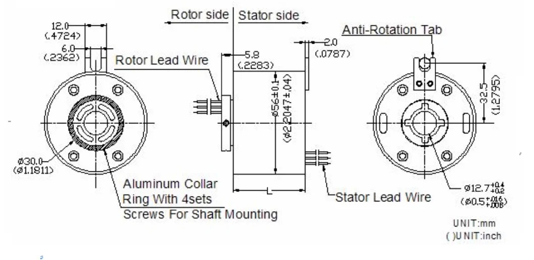 ID12.7mm Through Hole Slip Rings for Industry Machines