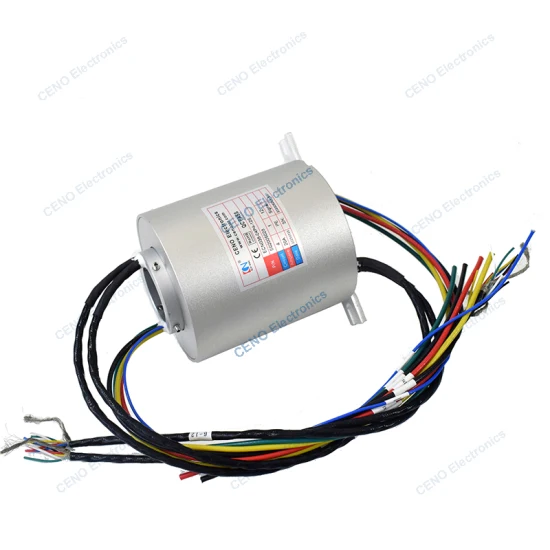 Integrated Encoder Slip Ring with Through hole Electrical Rotary Joint