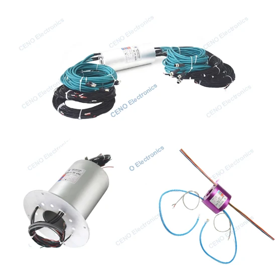 100M Ethernet Signal Slip Ring with RJ45 Connectors and electrical collector