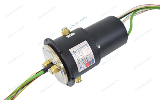 Integrated Slip Ring with 2Channels Air Rotary Union Electrical Swivel